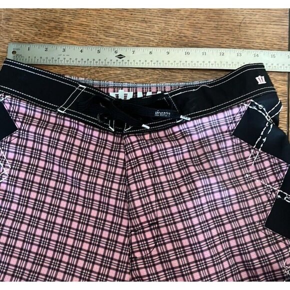 Mada Pink And Blue Board Shorts Sz 30 beachycoastal resort wear - Picture 8 of 10